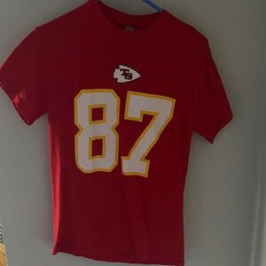 Gildan Taylor Swift Red Short Sleeve Tee with Number 87